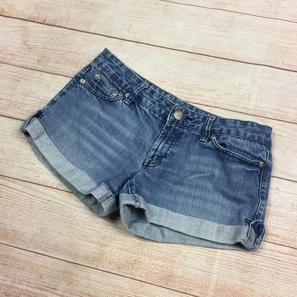 American Eagle Outfitters Pants - American Eagle Cuffed Mini Jean Shorts